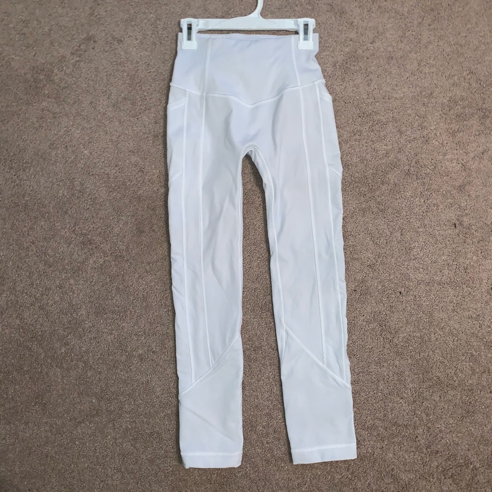 Lululemon All the right places crop White size 2